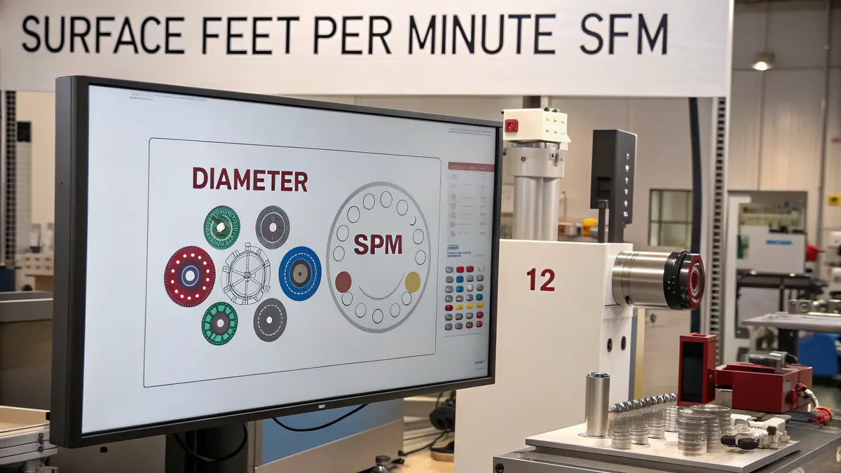 Máquina de pés de superfície por minuto em exposição na fábrica