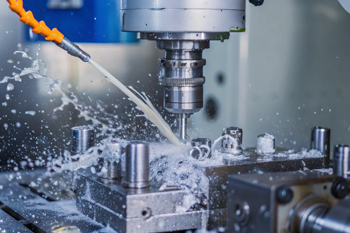 ماكينة CNC تقطع بدقة مكونات الفولاذ المقاوم للصدأ باستخدام الحاسب الآلي تُظهر تقنيات متقدمة في تصنيع المعادن وجودة السطح