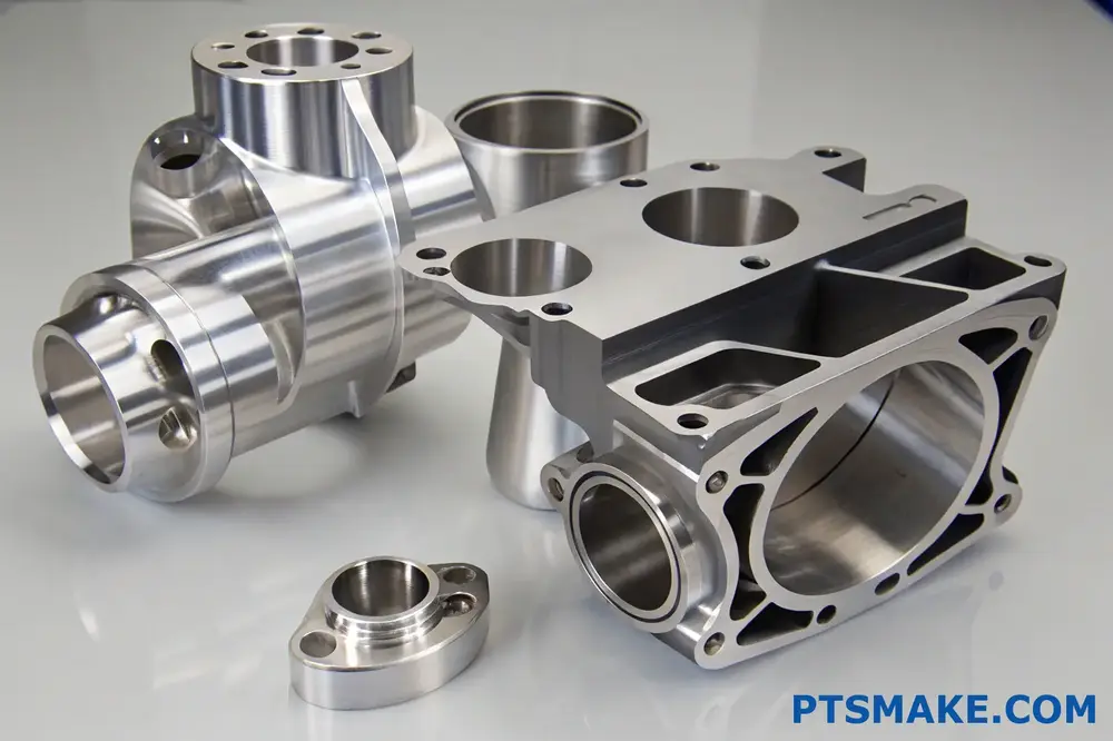 Composants métalliques de haute précision usinés par CNC avec des géométries complexes