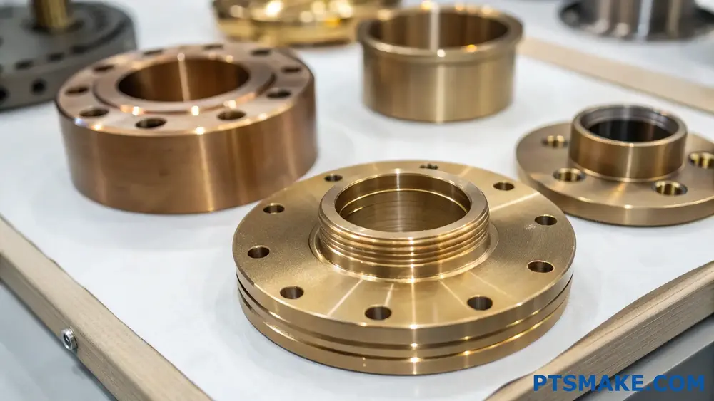 Präzisions-CNC-gefräste Bronzebuchsen und -lager für schwere industrielle Bergbauanwendungen
