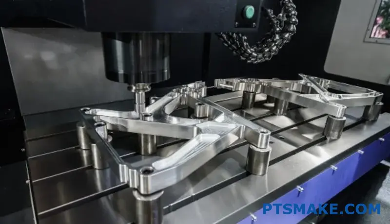 Präzisions-CNC-gefertigte Halterung aus Aluminium 7075 für die Luft- und Raumfahrt, die fortschrittliche Fertigungsmöglichkeiten aufzeigt
