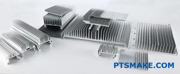 CNC obrábané hliníkové komponenty chladiča