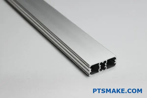 Clear anodized custom aluminum profiles with smooth metallic finish for durability and appearance