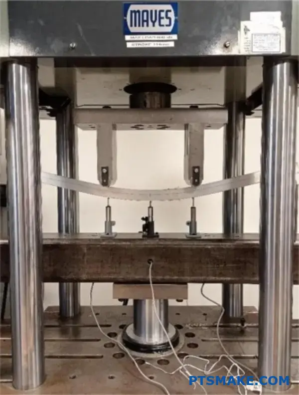Machine Performing Material Flexural Strength Test