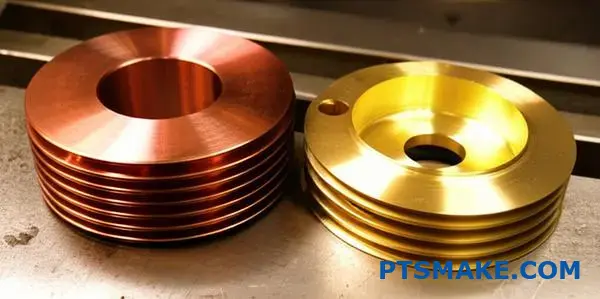 CNC machined bronze parts in C932 and C954 bronze alloys