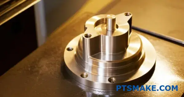 High quality CNC machined bronze part with smooth surface and fine details