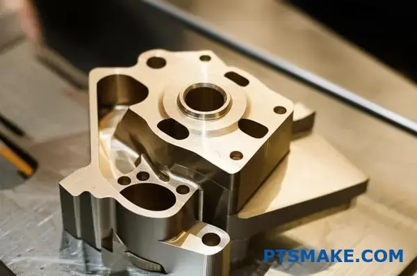 CNC machining bronze component with tight tolerance and smooth surface finish