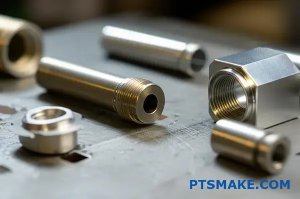 Schweiziska CNC-precisionsbearbetade delar i aluminium, mässing, rostfritt stål och titan