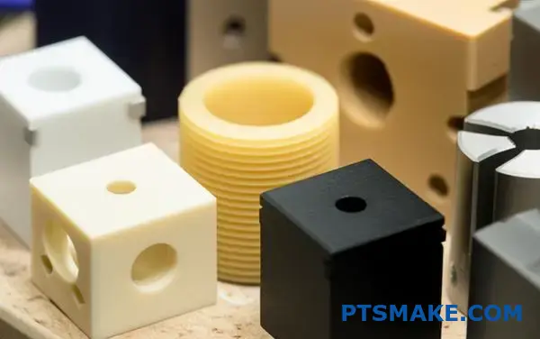 Schweiziska cnc-bearbetade Delrin-, PEEK- och Nylondelar för industriellt bruk