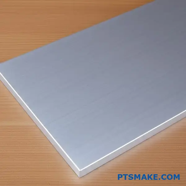 hladká strieborná eloxovaná hliníková doska s matnou povrchovou úpravou s netoxickým povrchom