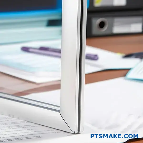 Aluminium frame showing durable anodized finish with matte surface and anodising protection