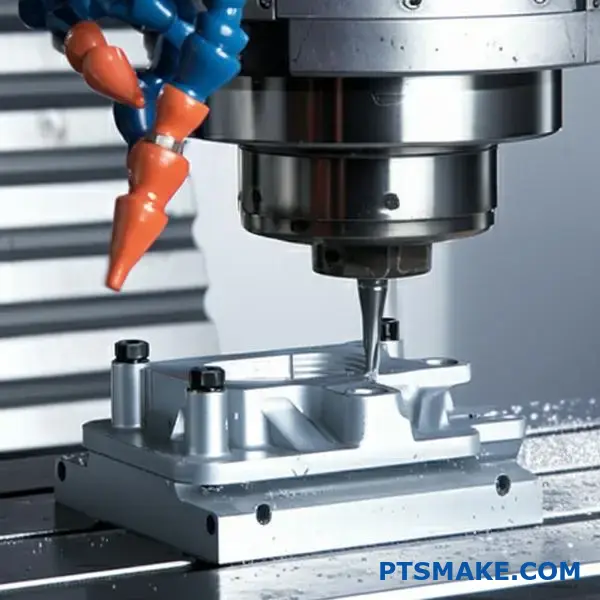 CNC-Fräsmaschine zur Herstellung von Präzisions-Aluminium-Konsolen für die Automobilindustrie, die effiziente automatisierte Fertigungsprozesse demonstriert