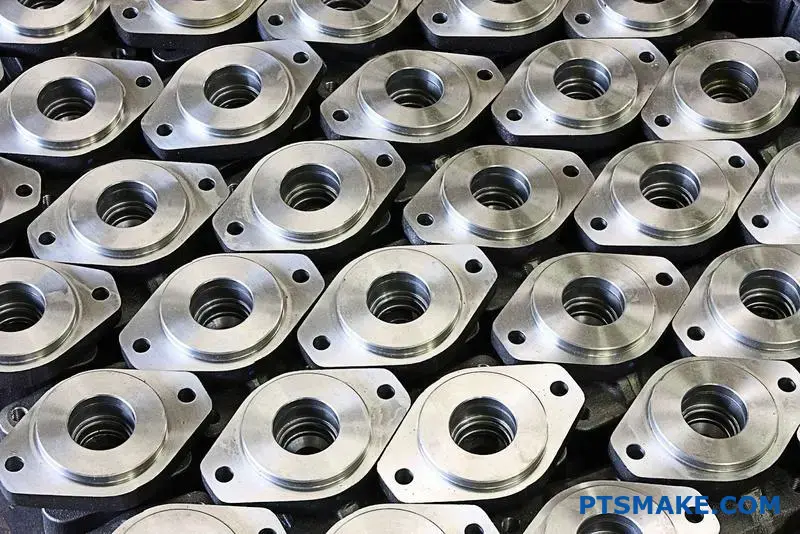 Array of High-Precision CNC Machined Metal Components