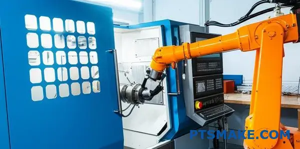 Automatisierter CNC-Präzisionsbearbeitungsdienst mit 5-Achsen-Fräse und Roboterladesystem für komplexe Luft- und Raumfahrtkomponenten