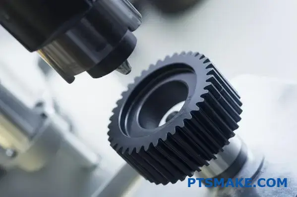 Præcisionsnylongear gennemgår funktionstest til validering af kvalitetssikring af CNC-bearbejdede komponenter