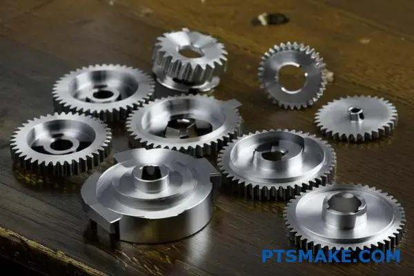 Hochwertig bearbeitete Zahnradteile aus Titan mit optimalen Konstruktionsmerkmalen für CNC-Fertigungsprozesse