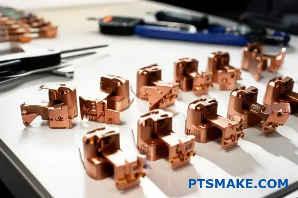 Elektrische Präzisionssteckverbinder aus Bronze mit CNC-gefrästen Kontakten und Schaltern für industrielle Anwendungen
