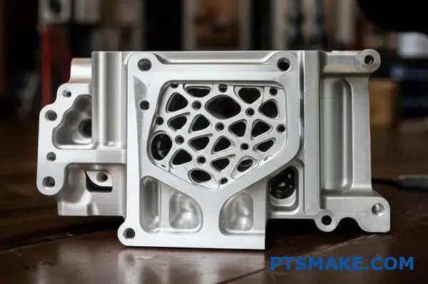 Advanced aerospace part showing combined 3D printing and precision CNC machining services for optimal performance