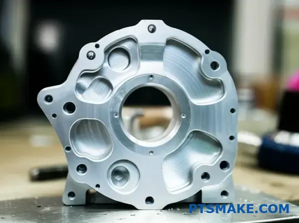 Højpræcisionsflykomponent i aluminium med snævre tolerancer og CNC-bearbejdningskvalitet med glat finish og nøjagtige dimensioner