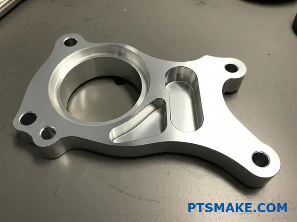 CNC-bearbejdet aluminiumsbeslag med høj præcision, der fremviser produktionskapacitet med snævre tolerancer og detaljeret overfladebehandling