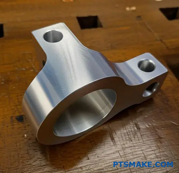 Precyzyjnie obrobiony wspornik aluminiowy z optymalnymi promieniami narożników wewnętrznych do złożonych zastosowań produkcyjnych CNC