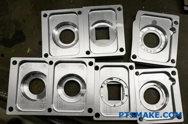 Różne części aluminiowe o różnych głębokościach wgłębień i konstrukcjach kieszeni dzięki zaawansowanym procesom obróbki CNC