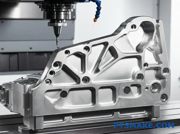 Przemysłowa frezarka CNC produkująca duże komponenty lotnicze i kosmiczne z precyzyjnymi narzędziami tnącymi do ciężkiej obróbki skrawaniem