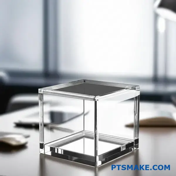 Transparente Acrylvitrine mit CNC-Präzisionsbearbeitungsqualität und kristallklarem Finish für dauerhafte Anwendungen