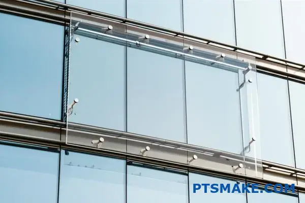 Transparente Acrylglasplatte für architektonische Verglasungen mit UV-Beständigkeit und Klarheit für den Außenbereich von Gebäuden