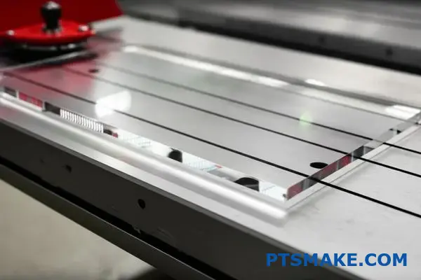 Transparentes Acrylmaterial mit präzisen CNC-Bearbeitungsmöglichkeiten und optischer Klarheit für Fertigungsanwendungen