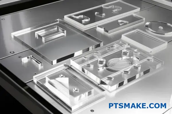 Hochwertige transparente Acrylteile mit präziser CNC-Bearbeitung und glatten Oberflächen