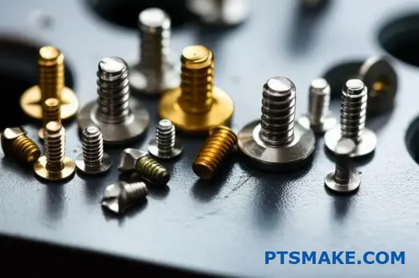 Små præcisionsbearbejdede skruer til elektroniske enheder, der viser detaljeret gevindskæring og tilpasset skruebearbejdningskvalitet