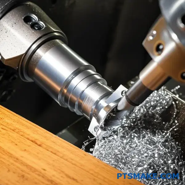 Præcisions-CNC-drejning, der skaber skruekomponenter med gevind med automatiseret bearbejdningsproces til omkostningseffektiv produktion