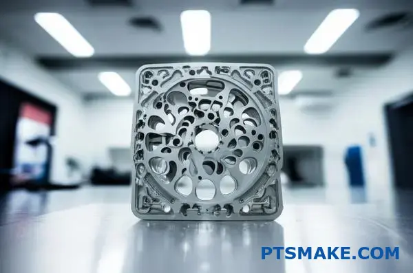 Præcisionsbearbejdet medicinsk implantat af titanium, der viser avanceret medicinsk cnc-fremstillingsteknologi til patientspecifikke sundhedsløsninger