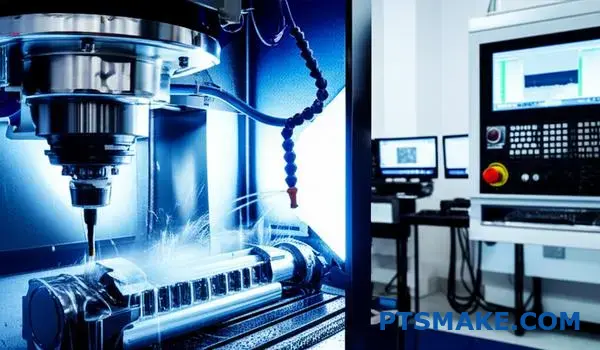 Avanceret CNC-maskine, der producerer præcisionskomponenter til medicinsk udstyr med realtidsovervågning og dataanalyse til fremstilling af kirurgiske instrumenter