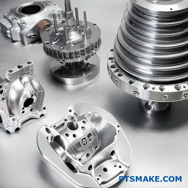Precision machined titanium aerospace parts showcasing advanced multi axis CNC manufacturing capabilities