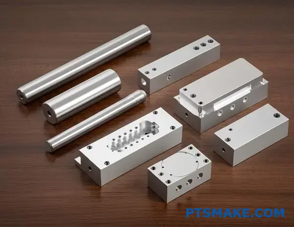 Różne niestandardowe części aluminiowe obrabiane CNC wykazujące możliwości produkcji małoseryjnej do zastosowań prototypowych i produkcyjnych