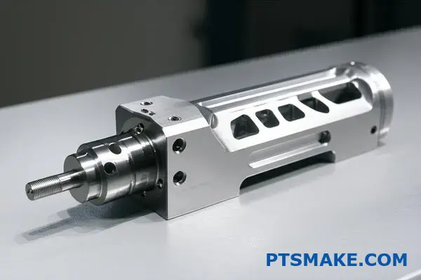 Obrabiany na zamówienie tytanowy komponent do robotyki chirurgicznej prezentuje możliwości precyzyjnej produkcji cnc dla specjalistycznego sprzętu medycznego