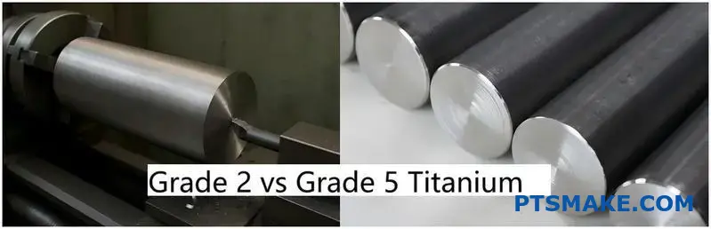 Verschiedene Titanlegierungen und handelsübliche Reintitan-Metallblöcke zur Auswahl für die CNC-Bearbeitung