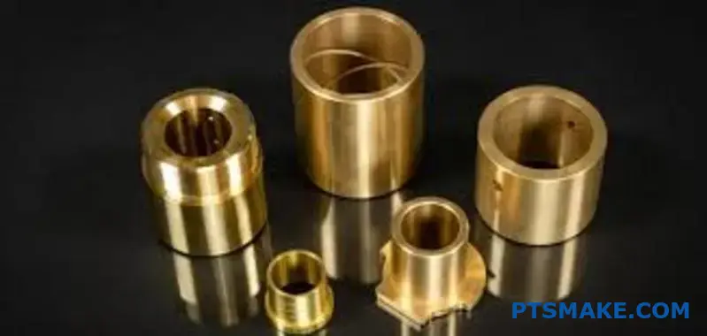 CNC-gefräste Bronzewelle mit präzisen Toleranzen und Oberflächengüte für technische Anwendungen