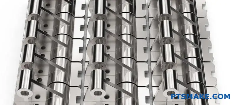 Array of High-Precision CNC Machined Metal Parts