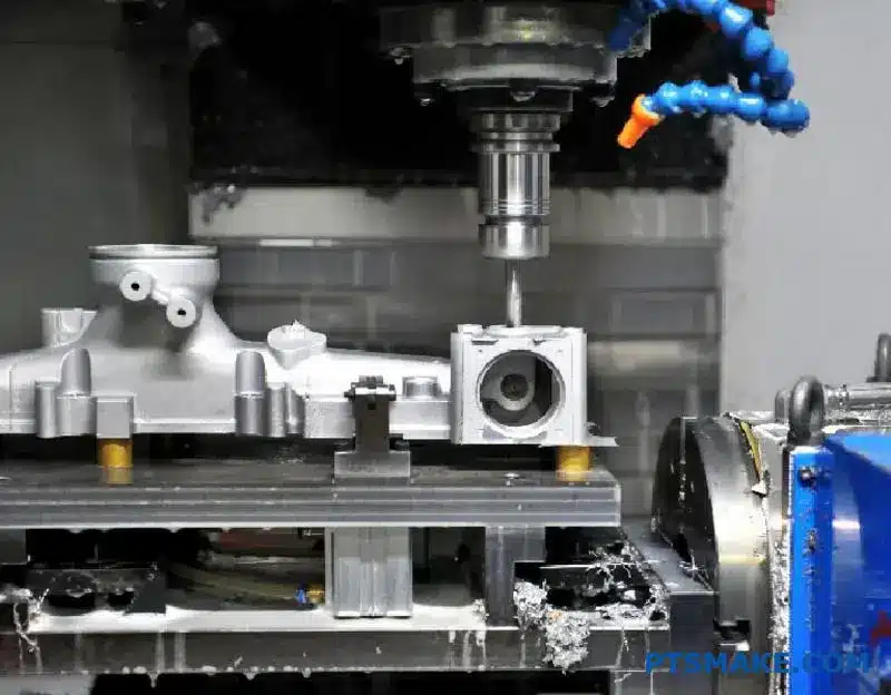 Wiele identycznych, precyzyjnych komponentów aluminiowych prezentuje spójną szwajcarską jakość obróbki CNC i doskonałość produkcji.