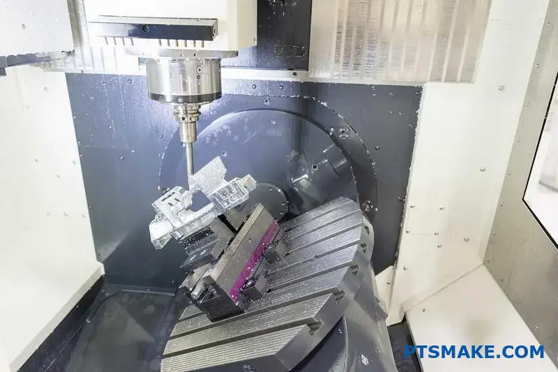 High-Precision CNC Machine in Operation