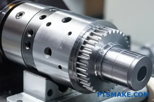 Precyzyjnie obrobiony wał obrotowy i przekładnia wykazują ścisłe dopasowanie interfejsu w warunkach obciążenia dynamicznego