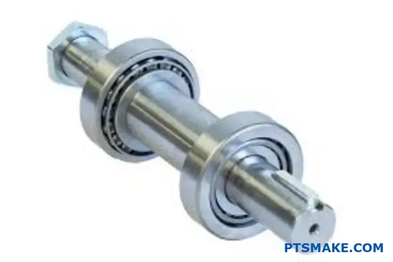 Widok z bliska precyzyjnego łożyska kulkowego pokazujący optymalną tolerancję pasowania między pierścieniami wewnętrznym i zewnętrznym