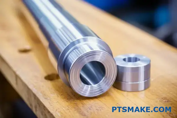 Metal shaft and sleeve components demonstrating thermal fit assembly calculation principles for precision manufacturing