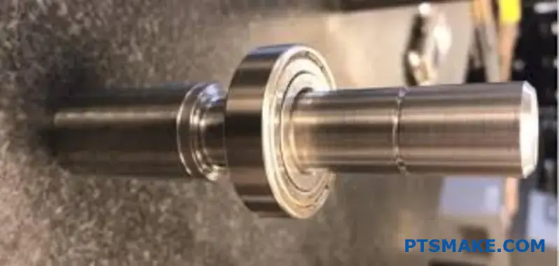 Metal shafts and hubs demonstrating press fit tolerance calculations for manufacturing assembly