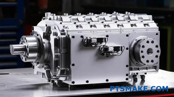 Nastavenie presného merania účinnosti prevodovky so snímačmi na stole v priemyselnej dielni