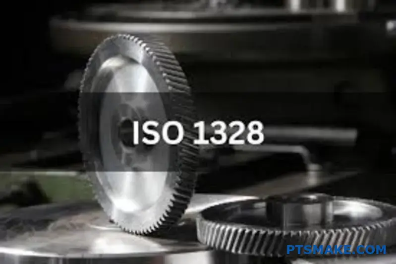 High precision metal gears displaying detailed tooth profiles and manufacturing quality standards on wooden workbench