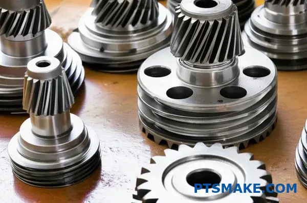 Engrenagens metálicas com várias configurações de ângulos de pressão para sistemas de transmissão de potência mecânica